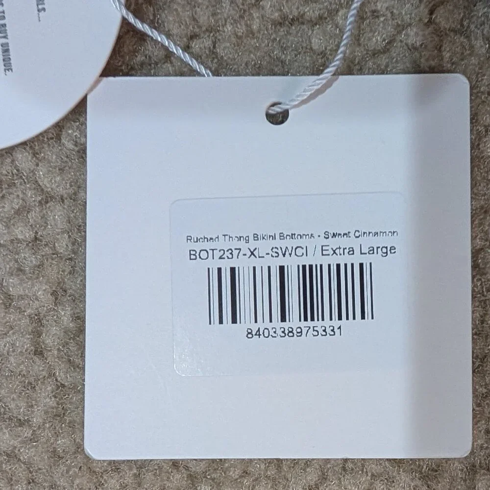 NWT bikini bottoms, XL, Cinnamon